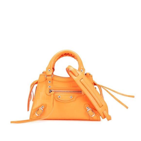 Pre Loved balenciaga Women Orange Satchel - Picture 1 of 8